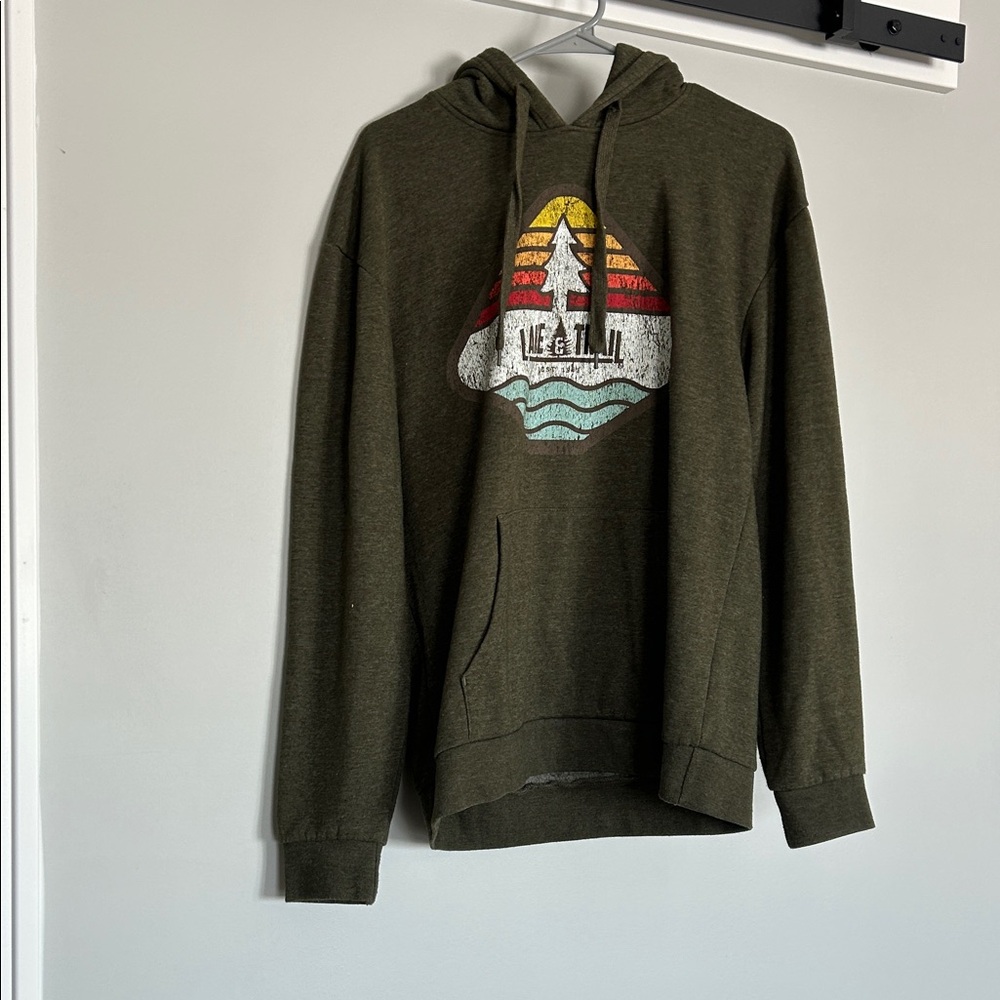 Lake & Trail Olive Green Hoodie